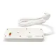 AFRA Japan Universal Extension Cord, 2Way 2USB 3M, 2 Universal Sockets, 2 USB Ports, 3 Meter Cable, Plastic Housing, 250V