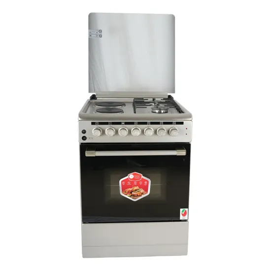 AFRA Free Standing Cooking Range, 60x60, Gas and Electric Burners, Stainless Steel, Compact, Adjustable Legs, Temperature Control, Mechanical Timer, G-Mark, ESMA, RoHS, CB, 2 years warranty.