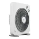 AFRA Electric Box Fan, 45W, 5 Blades, 3 Speeds, Portable, 1 Hrs. timer, White, G-Mark, ESMA, RoHS, And CB Certified, AF-1045WT, 2-Year Warranty