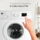 AFRA Washing Machine, Model No. AF-7120WMWT, Front Loading, 7KG Capacity, LED Display, 15 Programs, Child Lock, Quick Wash, Anti-Foam, Auto Balance Power Efficiency.