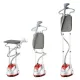 AFRA Garment Steamer with Iron Board, 1.6L, 1950w 30s Heating time, 50mins Working time, 32g/Mins Air output, Adjustable Telescopic Pole, 47 to 117cm stand height, AF-1950GSRD, 2 Year Warranty.