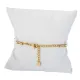 AFRA PEARLET GOLD STAINLESS STEEL BRACELET