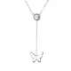 AFRA WINGS SILVER STAINLESS STEEL SET -NECKLACE+EARRINGS