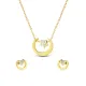 AFRA AYLIN GOLD STAINLESS STEEL SET -NECKLACE+EARRINGS