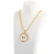 AFRA GLAZE GOLD STAINLESS STEEL NECKLACE