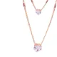 AFRA JEWEL ROSEGOLD STAINLESS STEEL NECKLACE