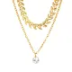 AFRA ELEGANT GOLD STAINLESS STEEL NECKLACE