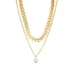 AFRA ELEGANT GOLD STAINLESS STEEL NECKLACE