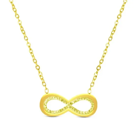 AFRA INFINITE GOLD STAINLESS STEEL NECKALCE