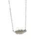 AFRA PALMETTE SILVER STAINLESS STEEL NECKLACE