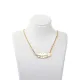 AFRA PALMETTE GOLD STAINLESS STEEL NECKLACE