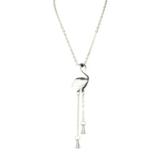 AFRA AVIS SILVER STAINLESS STEEL NECKALCE