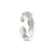 AFRA PALMETTE SILVER STAINLESS STEEL RING