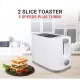 AFRA Japan Electric Breakfast Toaster, 700W, 2 Slots, Removable Crumb Tray, Plastic Body, White Finish, G-Mark, ESMA, RoHS, CB, 2 years warranty