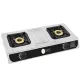 AFRA Two Burner Gas Stove, Two Burners, Battery Powered Ignition, Stainless Steel, Double Injection, G-MARK, ESMA, ROHS, and CB Certified, AF-0002GSSS, 2 years warranty