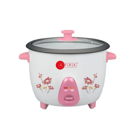 AFRA Rice Cooker, 300W, Non-Stick Coating, 0.6L Capacity, Keep-Warm Function, With Measuring Cup And Spoon, G-MARK, ESMA, ROHS, And CB Certified, AF-0630RCWT, 2 Years Warranty.