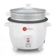 Afra Rice Cooker, 1.5 Litre, Non-stick Inner Pot, Glass Lid, Aluminum Heating Plate, Keep-warm Function, With Measuring Cup & Spoon, G-mark, ESMA, ROHS, And CB Certified, AF-1550RCWT, 2 Years Warranty