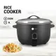 AFRA Rice Cooker, 8L, Keep-Warm Function, 2500W, High Temperature Protection, Measure Cup and Spoon, AF-8025RCBK, 2-Year Warranty