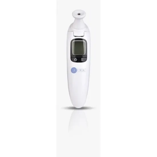 AFRA Infrared Ear And Forehead Thermometer, White, Compact, Memory Function, Portable, Compact, User-Friendly Design, 2 Year Warranty.