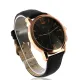 AFRA Dazzler Gentleman’s Watch, Japanese Quartz, Rose Gold Stainless Steel Case, Leather Strap, Water Resistant 30m