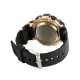 AFRA HIGHLANDER GENTS WATCH BLACK/ROSEGOLD CASE BLACK DIAL BLACK PU STRAP