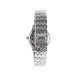 AFRA RADIANT GENTS WATCH SILVER CASE BLACK DIAL SILVER BRACELET