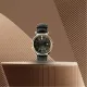 AFRA ELEMENTAL GENTS WATCH ROSE GOLD CASE BLACK DIAL BLACK LEATHER