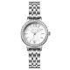 AFRA Ornate Lady’s Watch, Silver Metal Alloy Case, Silver Bracelet Strap, Water Resistant 30m