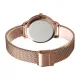 AFRA Avril Lady’s Watch, Rose Gold Metal Alloy Case and Mesh Bracelet Strap, Black Dial, Water Resistant 30m