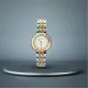 AFRA HELENE LADIES WATCH ROSEGOLD/SILVER CASE SILVER MOP DIAL SILVER/ROSEGOLD BRACELET