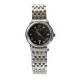 AFRA RADIANT LADIES WATCH SILVER CASE BLACK DIAL SILVER BRACELET