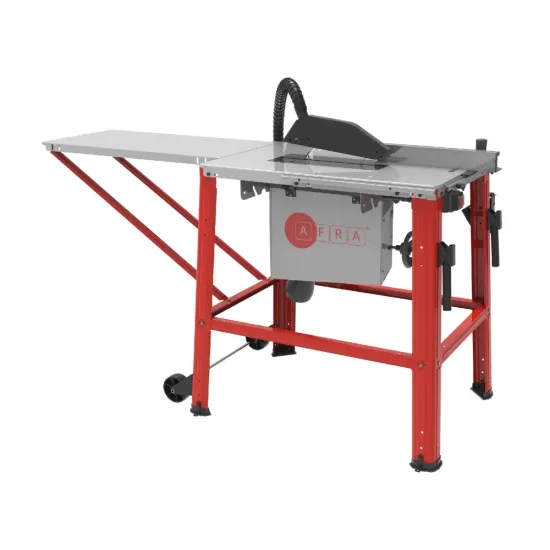 AFRA Table Saw, 315MM, 2000W, 2800r/Min 800x550mm Table, 0~45° Tilting Range, Induction Motor, Hand Wheel, Powder-Coated Sheet Steel Design,  Galvanized top, AFT-20-315TSRD, 1-Year Warranty.